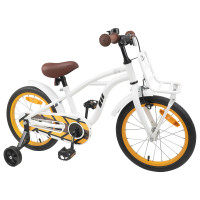 Produktbild för Barncykel 16 Tum för 4-6 år gamla Vit