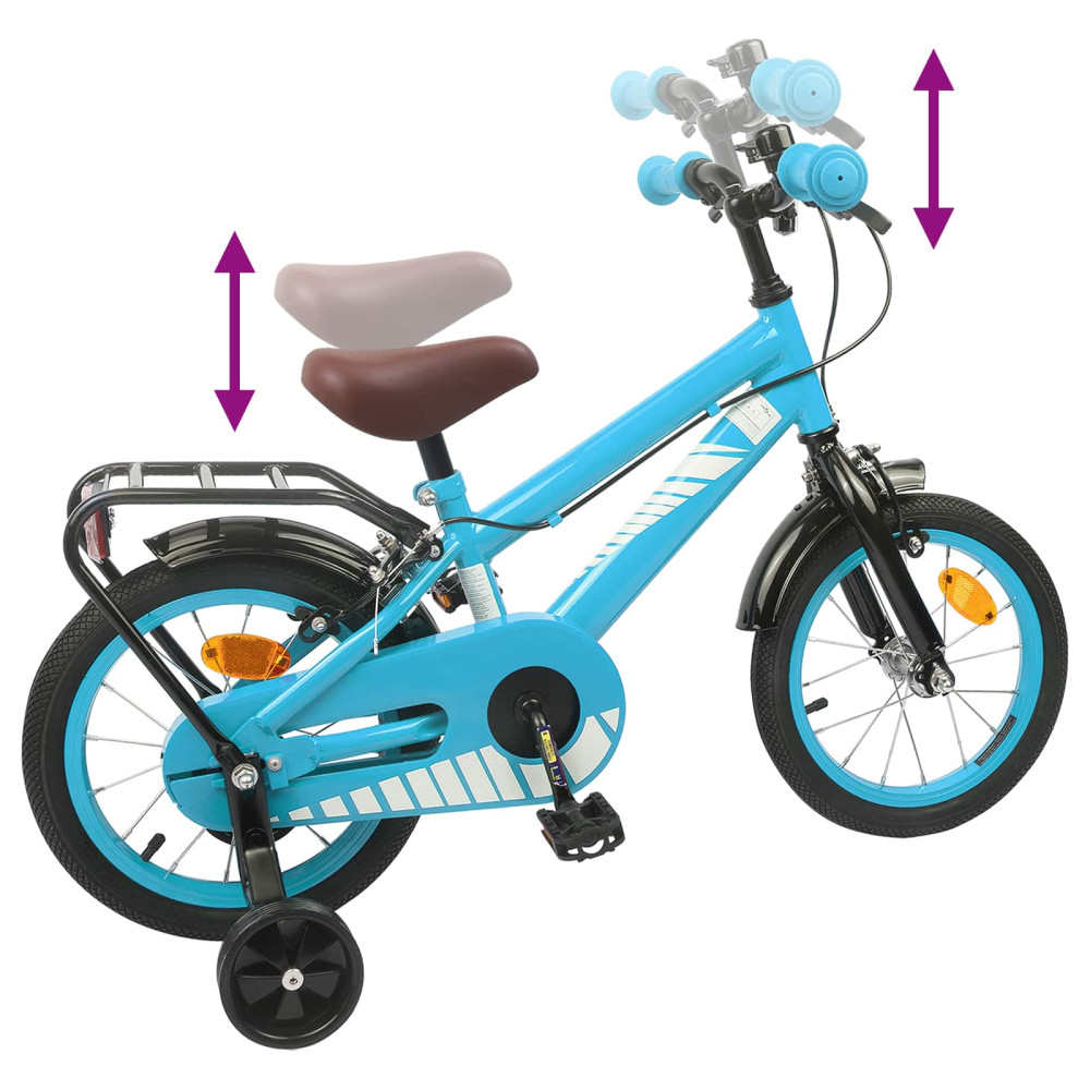 Produktbild för Barncykel 14 Tum från 3-5 år gammal Ljusblå