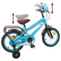 Produktbild för Barncykel 14 Tum från 3-5 år gammal Ljusblå