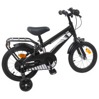 Produktbild för Barncykel 16 Tum för 4-6 år gamla Svart