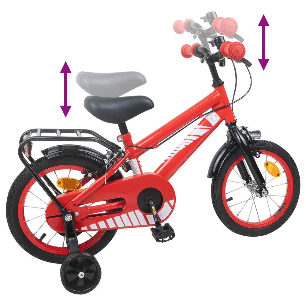 Produktbild för Barncykel 16 Tum för 4-6 år gamla Röd