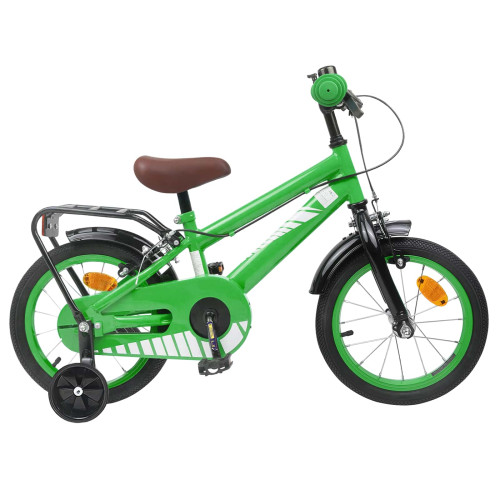 vidaXL Barncykel 12 Tum för 2-4 åringar Grön