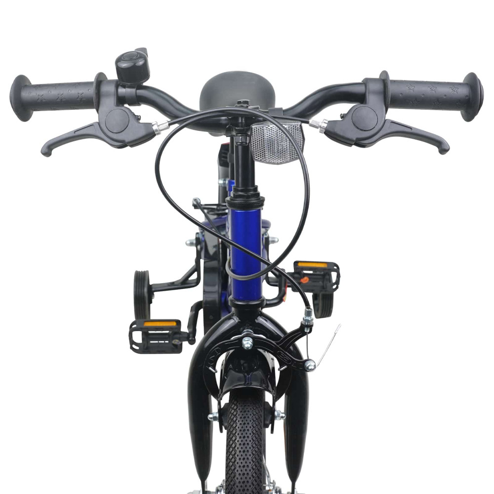 Produktbild för Barncykel 12 Tum för 2-4 åringar Blå och svart