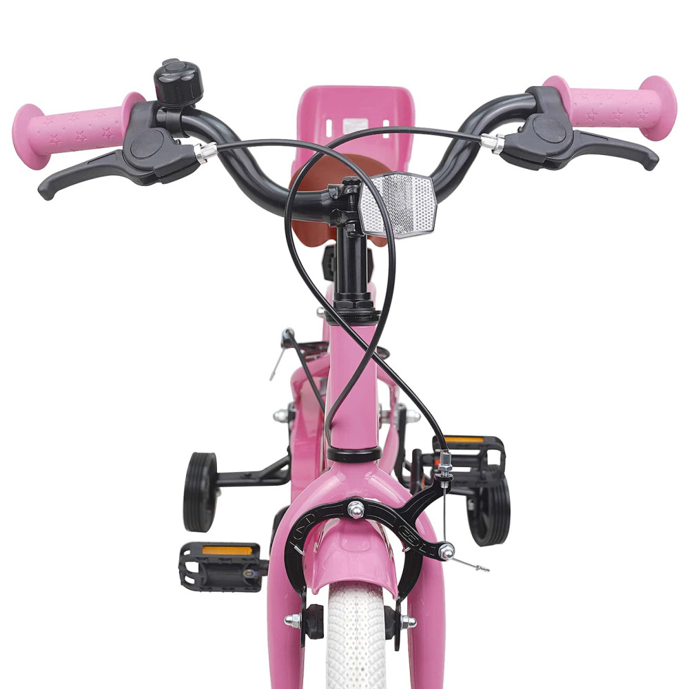 Produktbild för Barncykel 14 Tum från 3-5 år gammal Ljusrosa