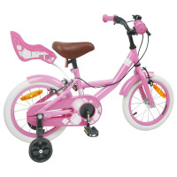 Produktbild för Barncykel 16 Tum för 4-6 år gamla Ljusrosa