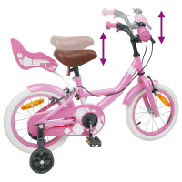 Produktbild för Barncykel 16 Tum för 4-6 år gamla Ljusrosa