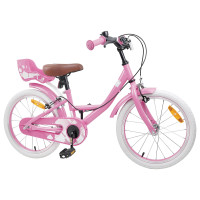 Produktbild för Barncykel 18 Tum för 5-7 år gamla Ljusrosa
