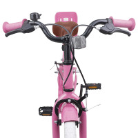 Produktbild för Barncykel 18 Tum för 5-7 år gamla Ljusrosa