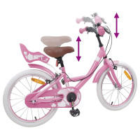 Produktbild för Barncykel 18 Tum för 5-7 år gamla Ljusrosa