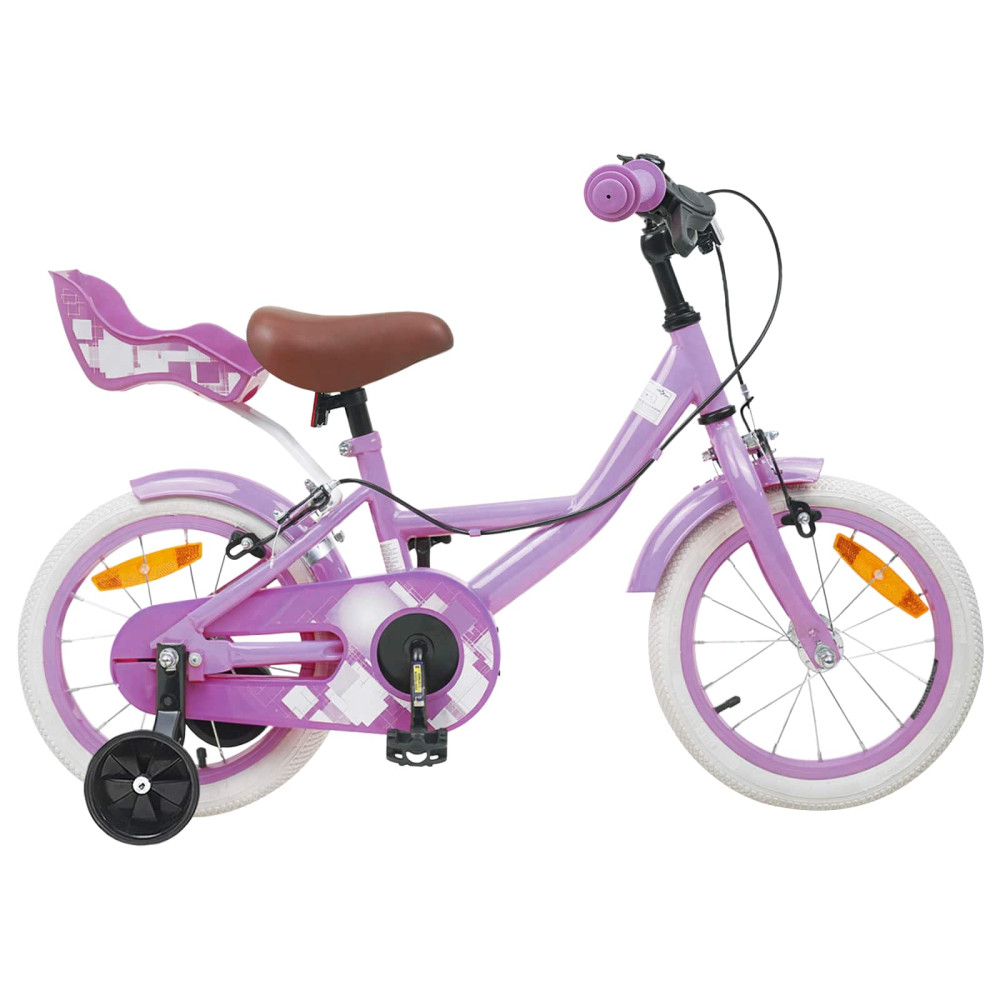 Produktbild för Barncykel 14 Tum från 3-5 år gammal Lila