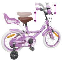 Produktbild för Barncykel 14 Tum från 3-5 år gammal Lila