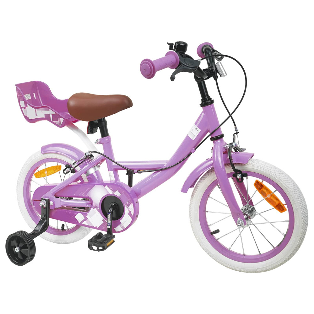 Produktbild för Barncykel 16 Tum för 4-6 år gamla Lila