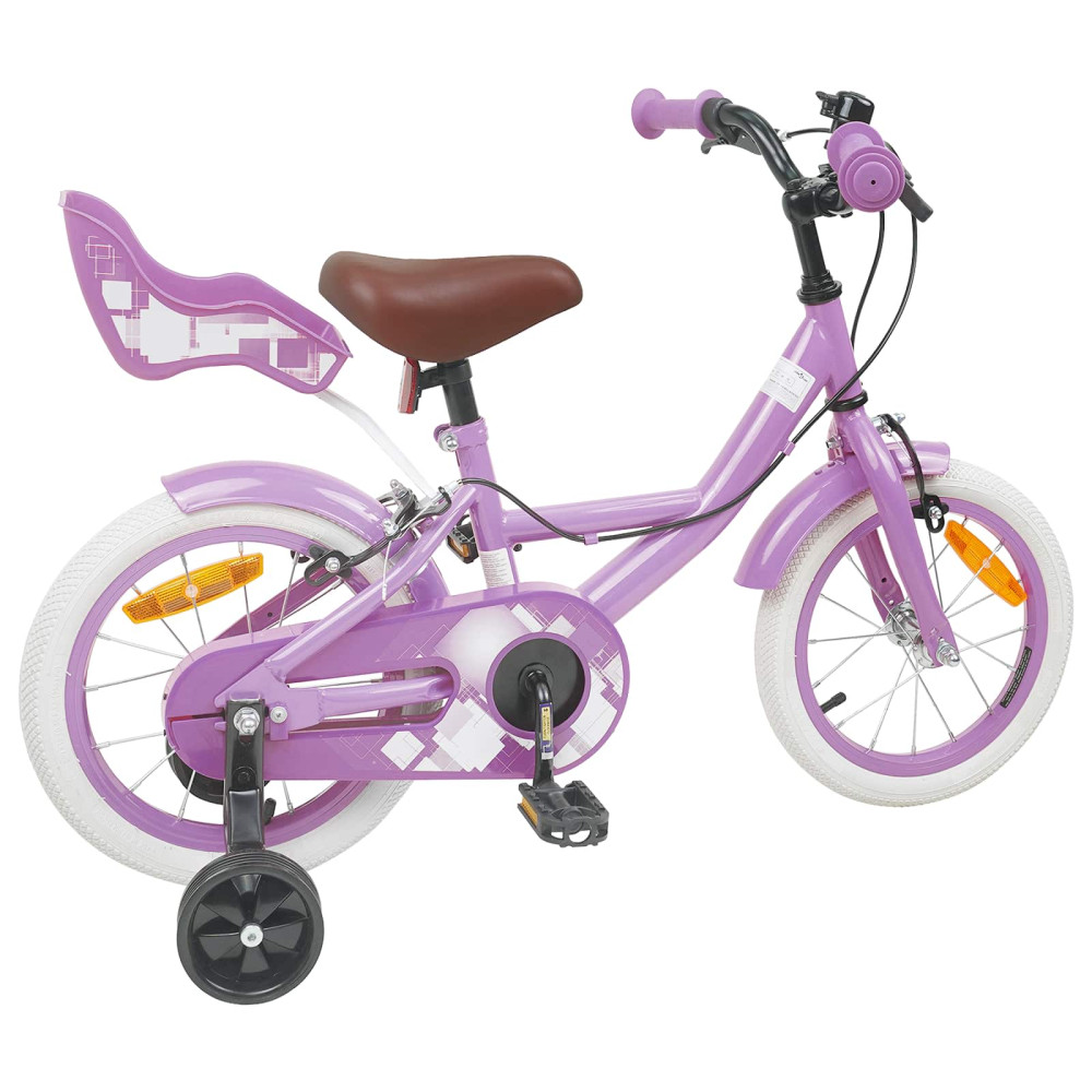 Produktbild för Barncykel 16 Tum för 4-6 år gamla Lila