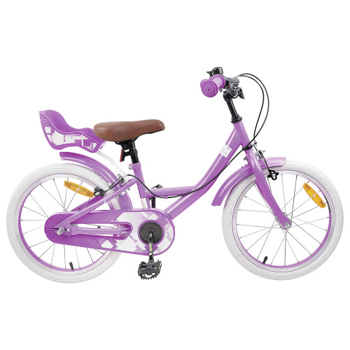 vidaXL Barncykel 18 Tum för 5-7 år gamla Lila