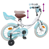 Produktbild för Barncykel 14 Tum från 3-5 år gammal Vit