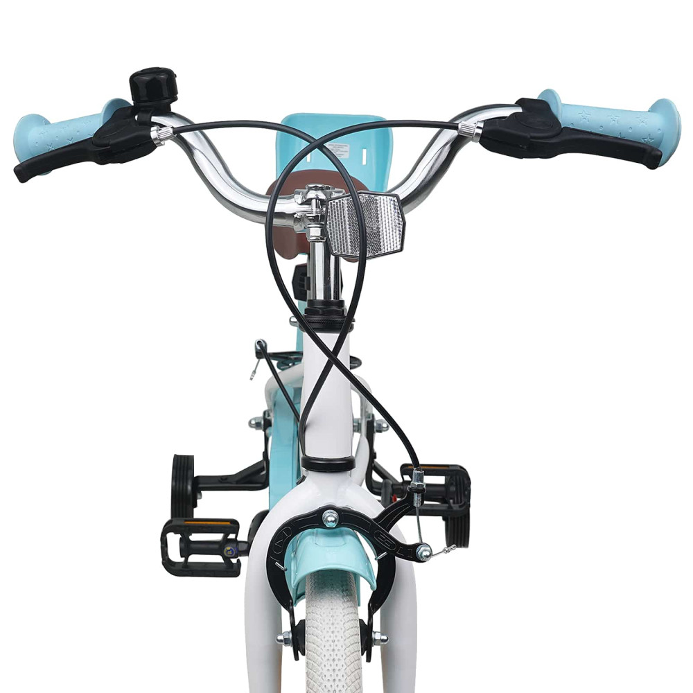 Produktbild för Barncykel 16 Tum för 4-6 år gamla Vit