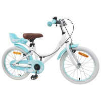Produktbild för Barncykel 18 Tum för 5-7 år gamla Vit