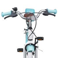 Produktbild för Barncykel 18 Tum för 5-7 år gamla Vit