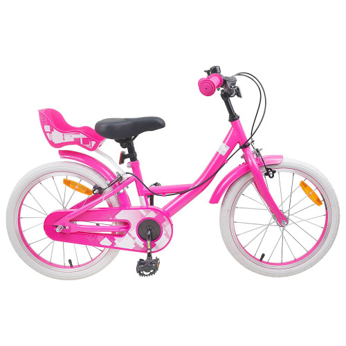 vidaXL Barncykel 18 Tum för 5-7 år gamla Rosa