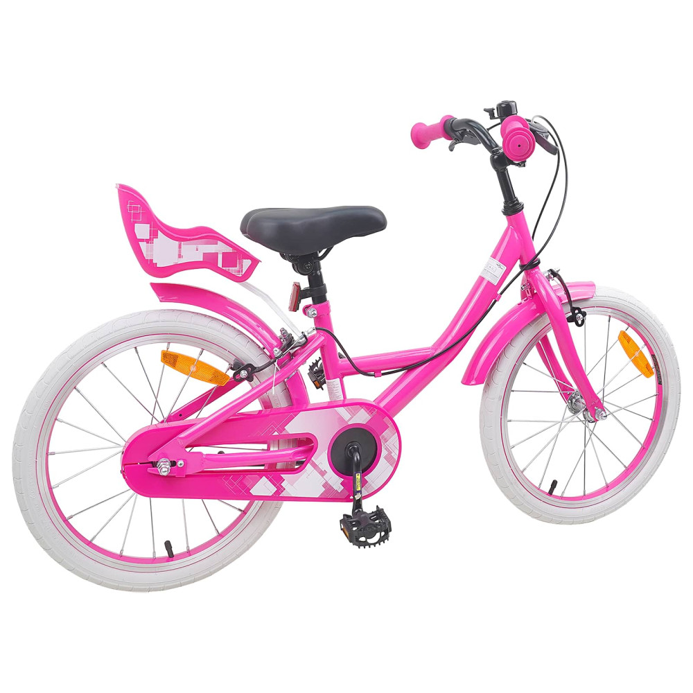 Produktbild för Barncykel 18 Tum för 5-7 år gamla Rosa