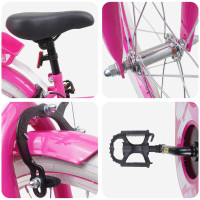 Produktbild för Barncykel 18 Tum för 5-7 år gamla Rosa