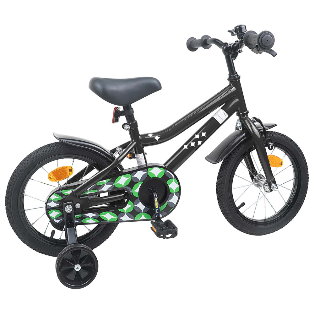 Produktbild för Barncykel 14 Tum från 3-5 år gammal Svart