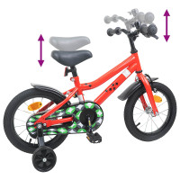Produktbild för Barncykel 14 Tum från 3-5 år gammal Röd