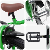 Produktbild för Barncykel 16 Tum för 4-6 år gamla Grön