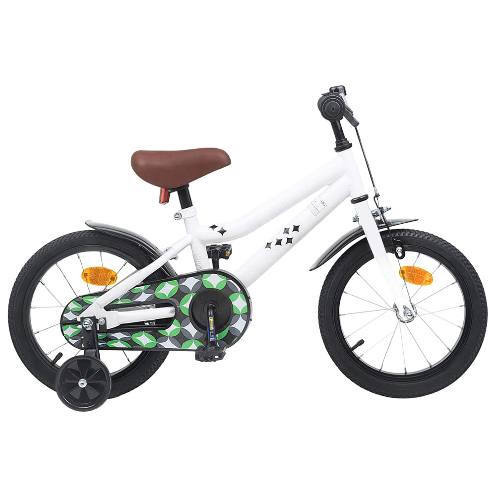Produktbild för Barncykel 16 Tum för 4-6 år gamla Vit