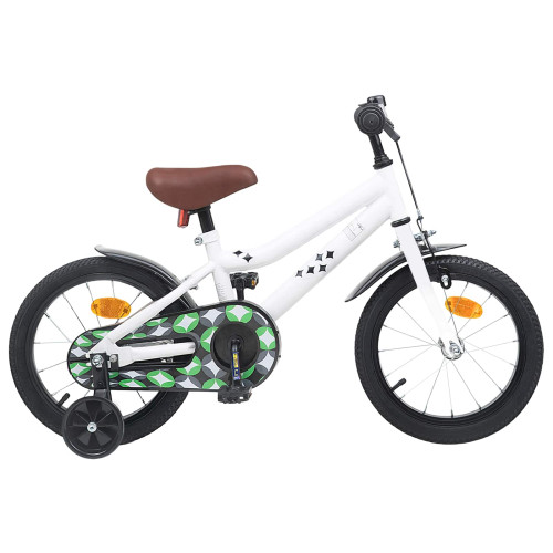 vidaXL Barncykel 16 Tum för 4-6 år gamla Vit