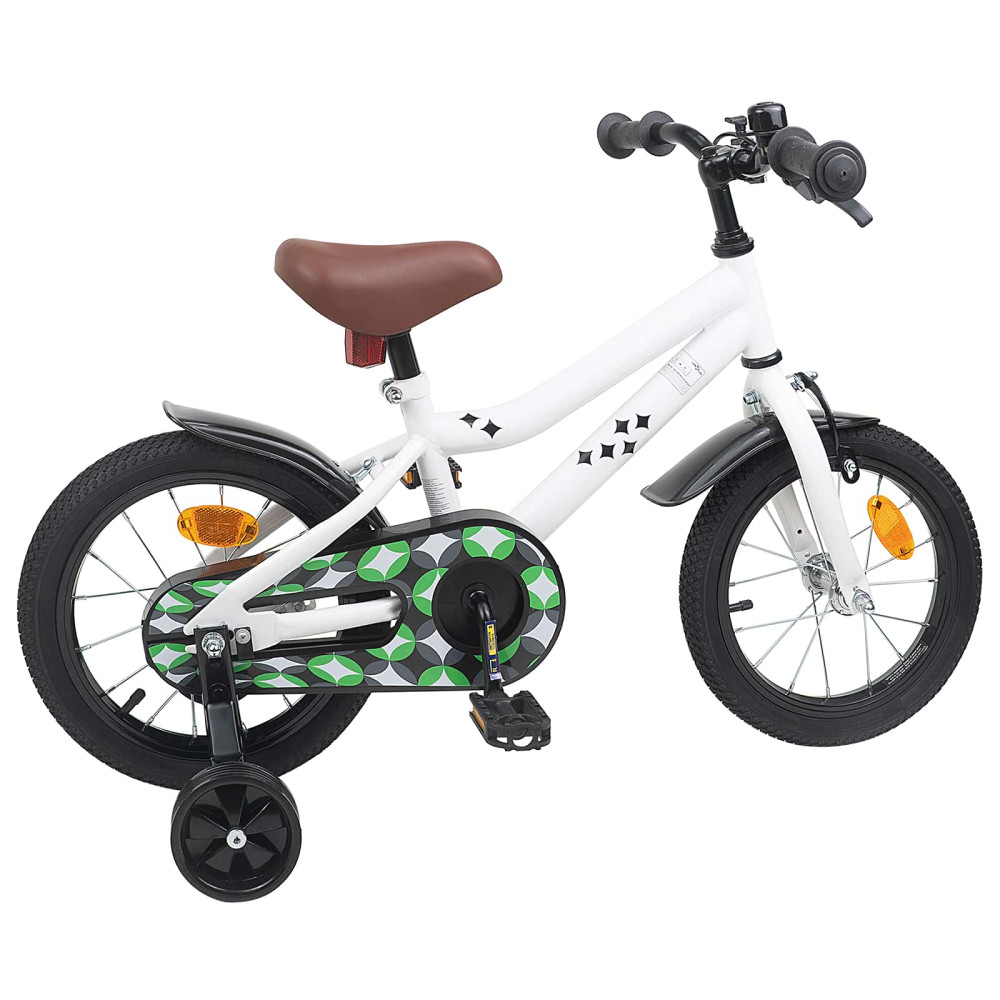 Produktbild för Barncykel 16 Tum för 4-6 år gamla Vit