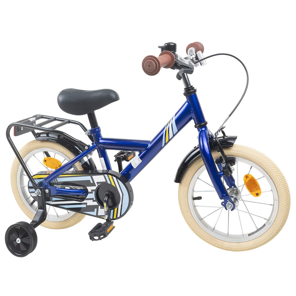 Produktbild för Barncykel 14 Tum från 3-5 år gammal Mörkblå