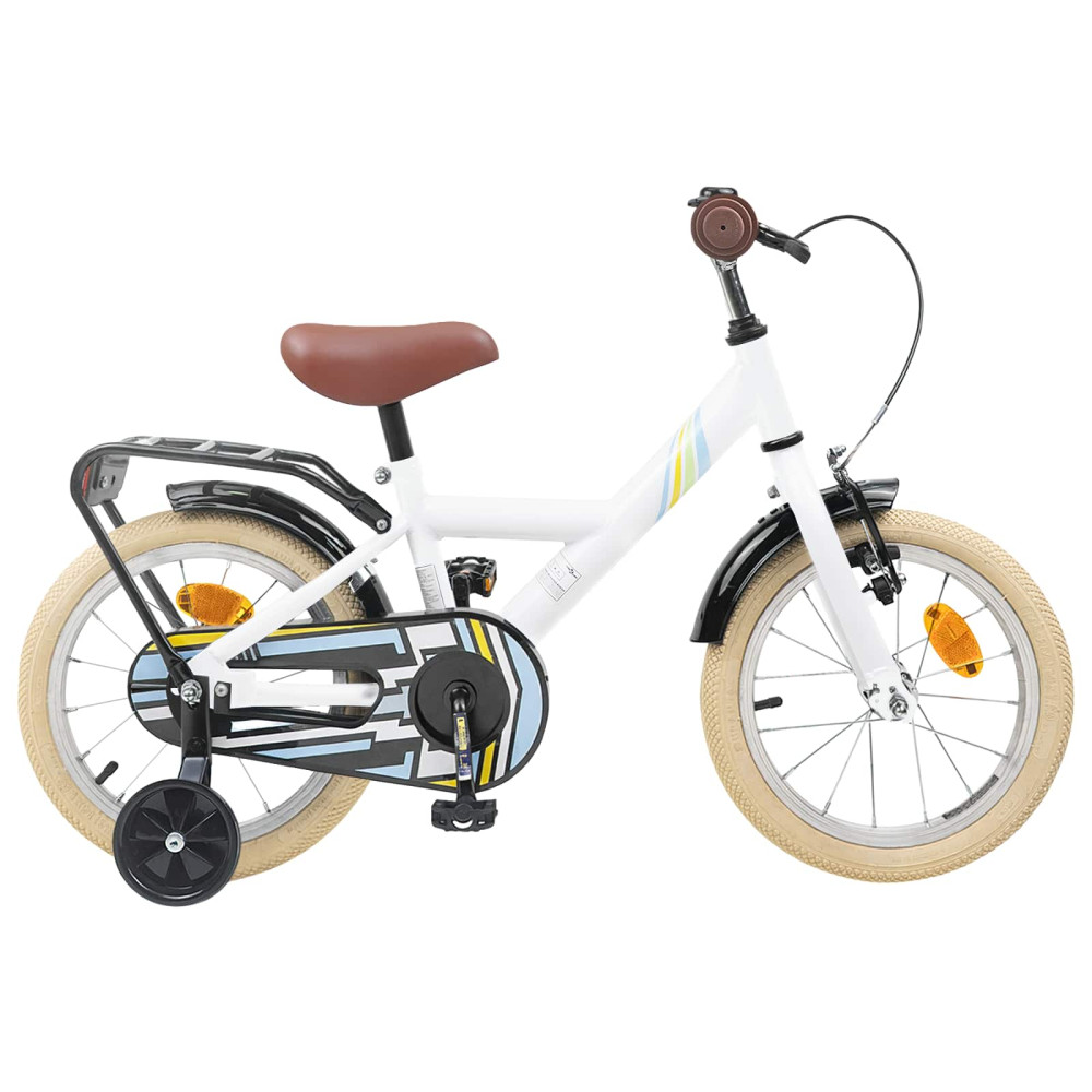 Produktbild för Barncykel 14 Tum från 3-5 år gammal Vit