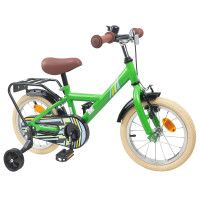 Produktbild för Barncykel 16 Tum för 4-6 år gamla Grön