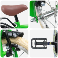 Produktbild för Barncykel 16 Tum för 4-6 år gamla Grön