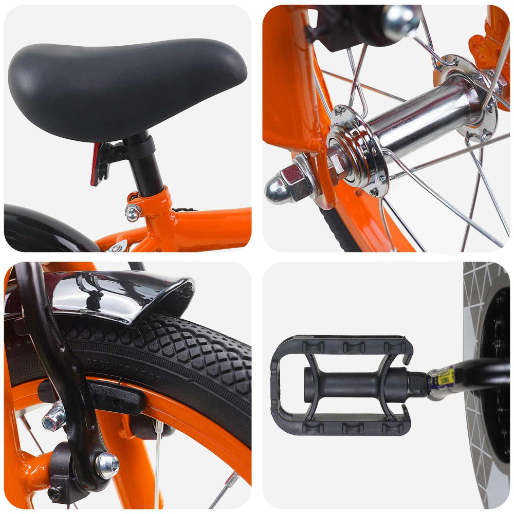 Produktbild för Barncykel 14 Tum från 3-5 år gammal Orange
