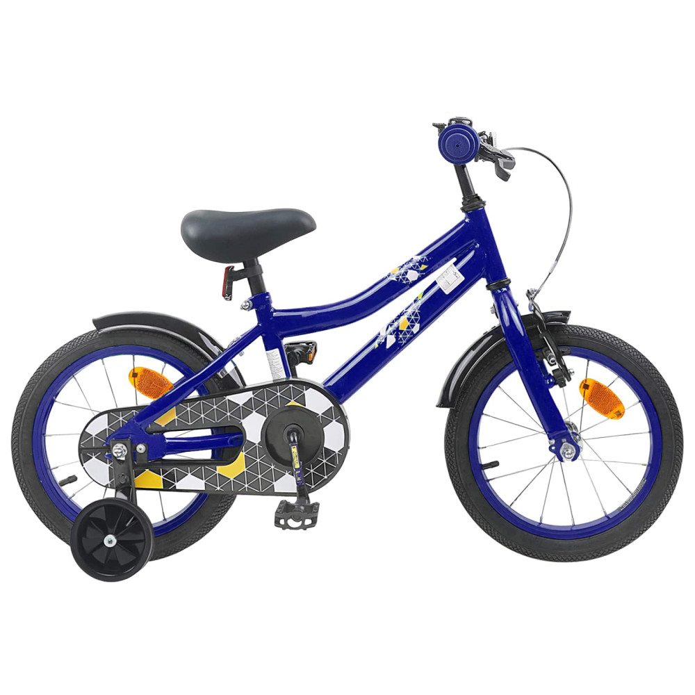 Produktbild för Barncykel 14 Tum från 3-5 år gammal Mörkblå