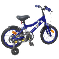 Produktbild för Barncykel 14 Tum från 3-5 år gammal Mörkblå
