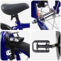 Produktbild för Barncykel 14 Tum från 3-5 år gammal Mörkblå