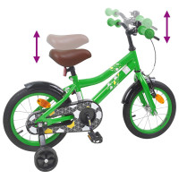 Produktbild för Barncykel 14 Tum från 3-5 år gammal Grön
