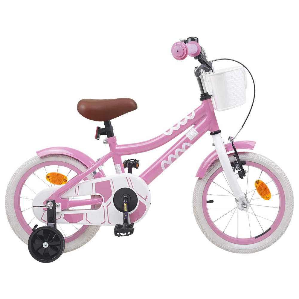Produktbild för Barncykel 14 Tum från 3-5 år gammal Ljusrosa