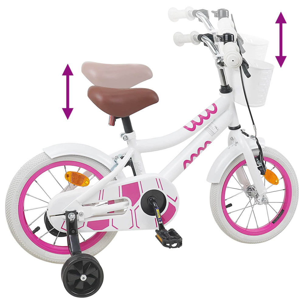 Produktbild för Barncykel 12 Tum för 2-4 åringar Vit