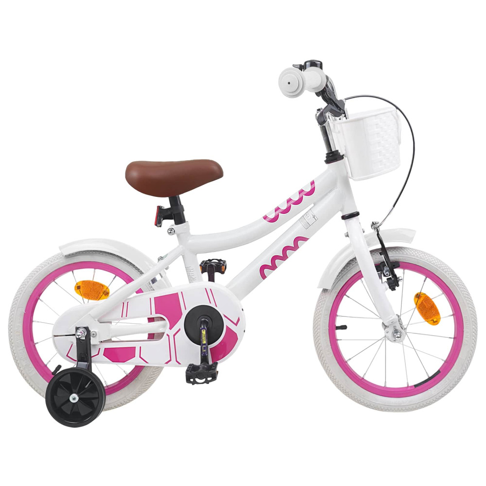 Produktbild för Barncykel 14 Tum från 3-5 år gammal Vit