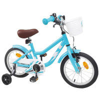 Produktbild för Barncykel 14 Tum från 3-5 år gammal Ljusblå