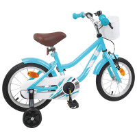 Produktbild för Barncykel 14 Tum från 3-5 år gammal Ljusblå