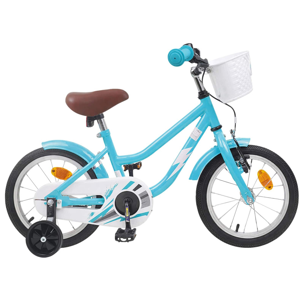 Produktbild för Barncykel 16 Tum för 4-6 år gamla Ljusblå