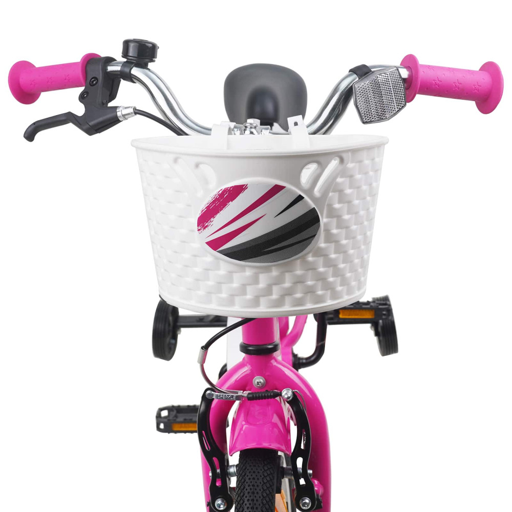 Produktbild för Barncykel 16 Tum för 4-6 år gamla Mörkrosa