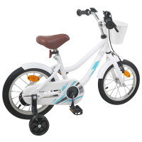 Produktbild för Barncykel 14 Tum från 3-5 år gammal Vit