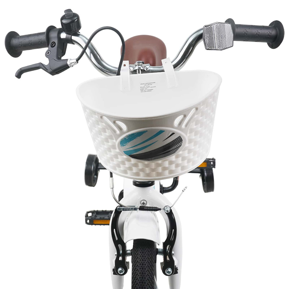 Produktbild för Barncykel 14 Tum från 3-5 år gammal Vit