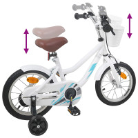 Produktbild för Barncykel 14 Tum från 3-5 år gammal Vit